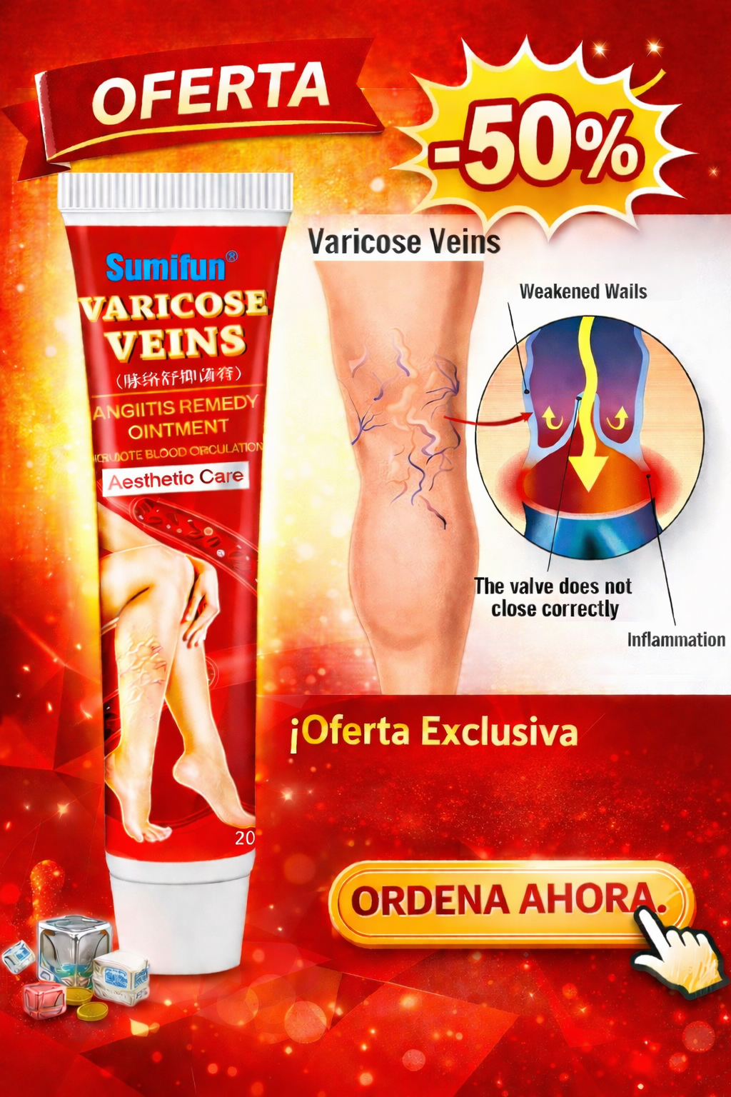 Varice 2 Veins Cream Pomada